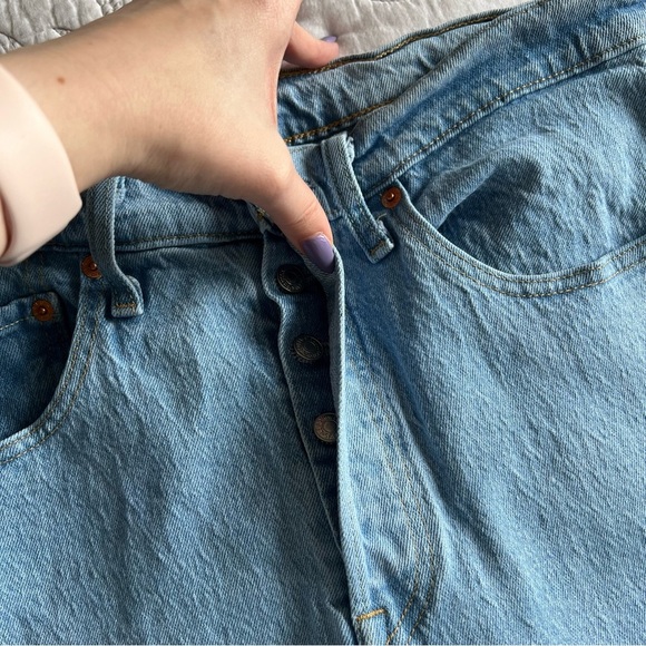 Levi's - 501 Crop Jeans - Samba Blues - Blue - Picture 5 of 11